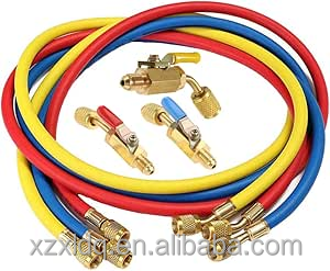 Шланг для зарядки хладагента 1/<span class=keywords><strong>4</strong></span> дюймов, 3 цвета - Product Image 3