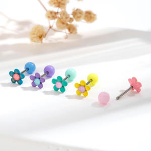 Gaby nouveau <span class=keywords><strong>piercing</strong></span> acier chirurgical clous de cartilage boucles d'oreilles pendantes fleur imperméable <span class=keywords><strong>piercing</strong></span> boucles d'oreilles hélice <span class=keywords><strong>piercing</strong></span> pour femmes - Product Image 3