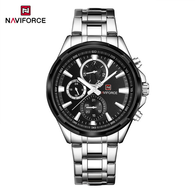 Watch Custom Logo NAVIFORCE 9089 Stainless Steel Quartz Watch Manufacturers Original Classic Wrist Watches Luxury