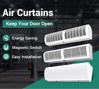 Rideau d'air commercial puissant à turbine transversale Beiaole 300-250W 380/220V AC, monté au plafond, haute sécurité, pour portes, vente en gros