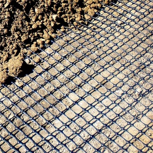 PP hai trục nhựa geogrid vỉa hè xây dựng đường 15kn 20kn 25KN 30kn 40kn 50kn geogrid - Product Image 3