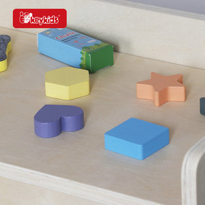 Set Tavolo e Sedie in Legno Montessori per Attività, Gioco, Disegno e Svezzamento per Bambini 1-3 Anni W08G509 - Product Image 3