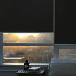 Persianas enrollables coreanas CHANGANE Holland, personalizadas, con oscurecimiento eléctrico, a medida, modernas, de doble capa, con control remoto. - Product Image 6