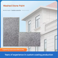 Peinture en Résine Liquide Personnalisée Lavable Effet Pierre Sans Nettoyage Terrazzo Intérieur Extérieur Murs Cour Paysage Micro-Roc
