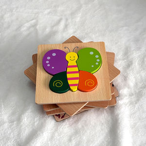 ไม้3D ปริศนาสำหรับเด็กออกแบบได้ตามต้องการของเล่นจิ๊กซอว์สำหรับเด็กการ์ตูนสัตว์ยานพาหนะปริศนาไม้สำหรับเด็กวัยหัดเดิน - Product Image 5