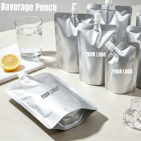 Bolsa con Boquilla de Grado Alimenticio, Tamaño Personalizado, Bolsa de Aluminio con Boquilla para Envasado de Leche, Jugos y Bebidas