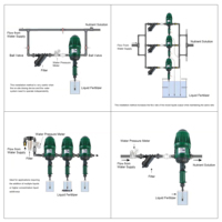 Vente chaude Équipement d'irrigation automatique agricole Applicateur d'engrais proportionnel Pompe doseuse Doseur pour système d'irrigation