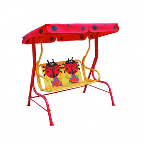 เก้าอี้โยกเด็กทรงเต่าทองพร้อมหลังคา 115 ซม. อุปกรณ์สนามเด็กเล่นกลางแจ้ง - Product Image 2