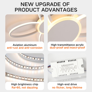 May Mắn Hoa Thiết Kế Thông Minh Chiếu Sáng Trong Nhà Bắc Âu Sáng Tạo Ánh Sáng Trần Cho Trang Trí Nội Thất - Product Image 5