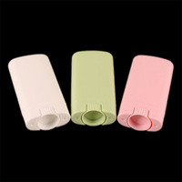 Tube de conditionnement en plastique blanc mat dépoli, rotatif à mécanisme twist-up, pour déodorant, écran solaire et baume corporel