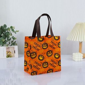 Bolsa de Regalo Reutilizable Impermeable de Gran Capacidad con Diseño de Dulces para Halloween, Personalizada, de Tela No Tejida, para Fiestas - Product Image 3