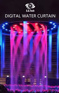 Proyector de Cascada Digital Moderno con Gráficos de Agua y Lluvia, Material de Acero Inoxidable, Aplicaciones para Hoteles, Jardines y Fuentes - Product Image 5