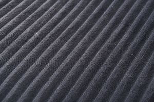 Cojín redondo de lujo para perros, elegante y acogedor estilo hogareño, cojín de Cama grande para perros a rayas con fondo antideslizante - Product Image 4