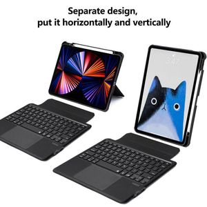 <span class=keywords><strong>Clavier</strong></span> tactile sans fil 360, étanche, antichute, étui en cuir, pour iPad 10.9 11 12.9, de haute qualité, offre spéciale - Product Image 2