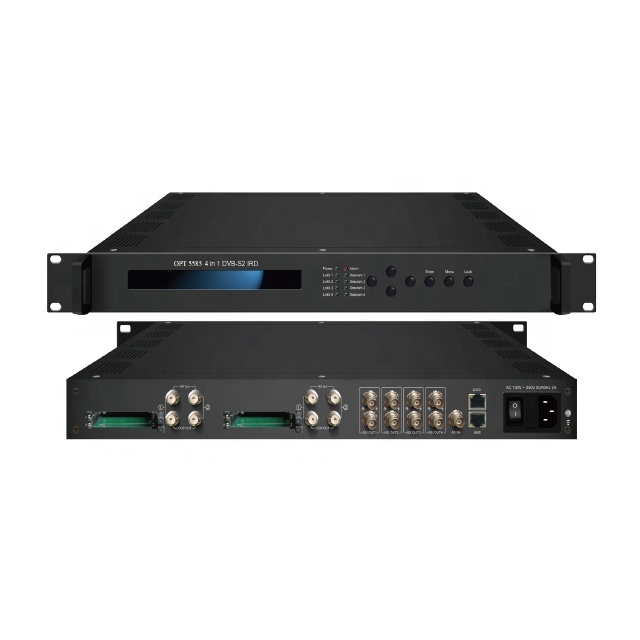 IRD 4 CAM DVB-S2 DVB-C HD Dual Tuner Satellite Receiver With Sim Card Slot For Digital TV Headend