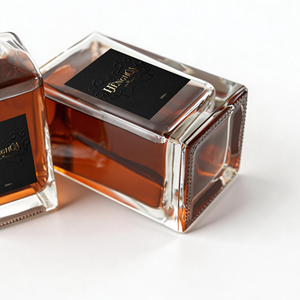 Botella de Vidrio Rectangular de Fondo Grueso de 250 ml y 500 ml para Licores y Bebidas Espirituosas, para Vodka, Whisky, Ginebra, Ron, Envase de 25 cl y 50 cl - Product Image 4