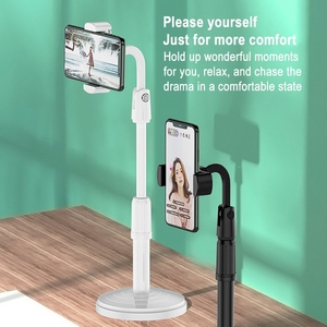 Top Selling Mobile Phone Tablet Height Adjustable Desktop Stand Telescopic Disc Stand With <strong>Remote</strong> <strong>Control</strong> - Product Image 2