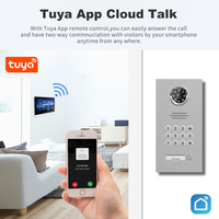POE Android Interphone Tuya Smart Vidéo Porte Téléphone IP Villa Interphone avec Mot de Passe Déverrouiller Clavier Physique Clavier Déverrouiller Sonnette