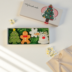 Ensemble de bougies de vacances festives bougies d'arbre de noël décor de chambre bougies parfumées cadeau d'invité - Product Image 5