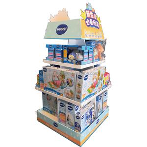 Tùy chỉnh 1/2 <span class=keywords><strong>3</strong></span> mặt bán lẻ PDQ tông quý hộp hiển thị Pallet đứng đồ uống nửa Pallet hiển thị xếp chồng cho siêu thị - Product Image 1