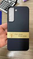 Prix d'usine, logo gravé au laser personnalisé, coque de téléphone antichoc en paille de blé + TPU dégradable pour Samsung S22 23 24 25 26