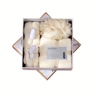 New Girl Gift Items Luxury Women Cotton Hand Towel Birthday Party <b>Bath</b> Packing Gift Set in Box - Product Image 1