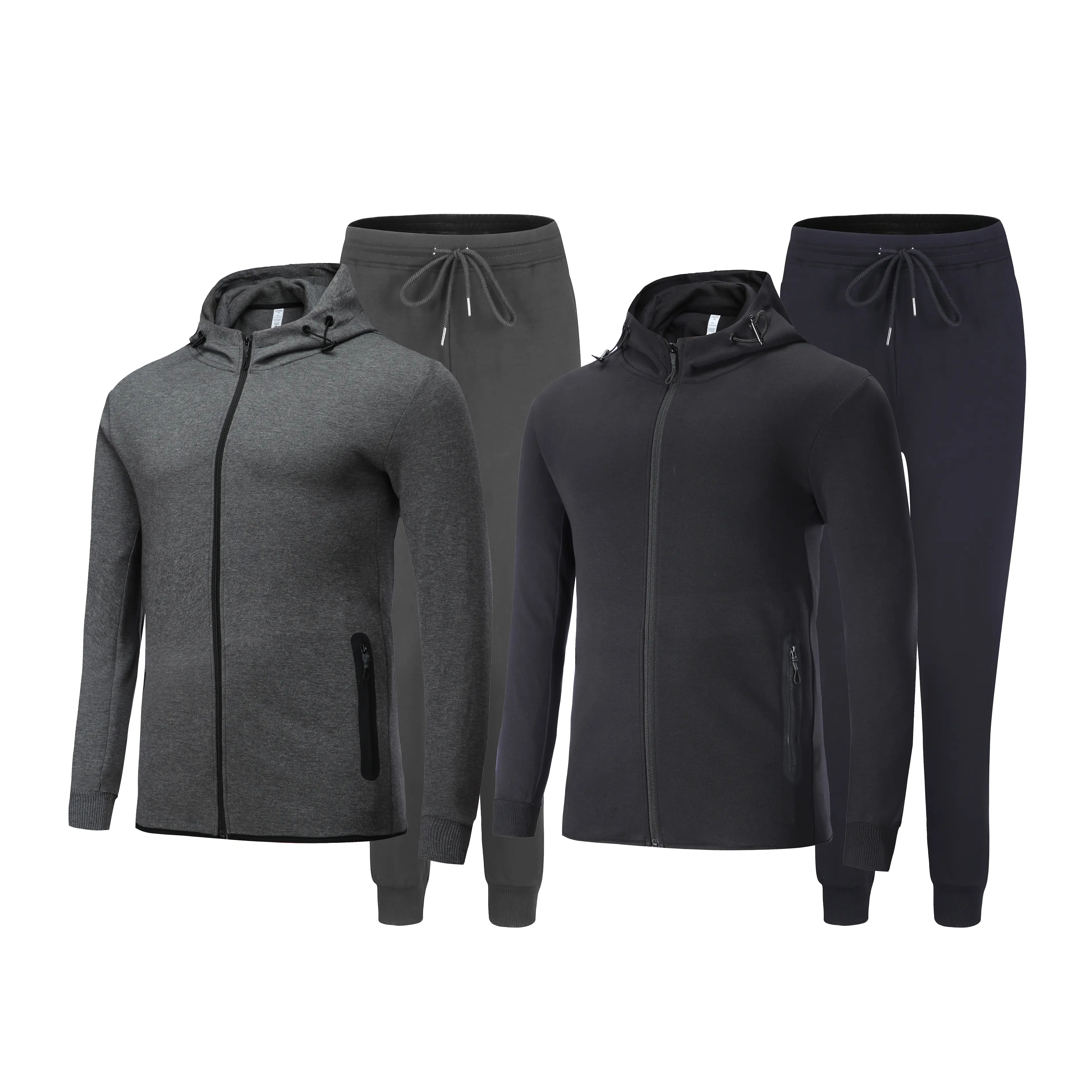 2022 Wholesale Fitted Sweatsuit Custom Design Full Sublimation Sport Jogging Suits Plain Mens Sportswear Tracksuit unisex jacket