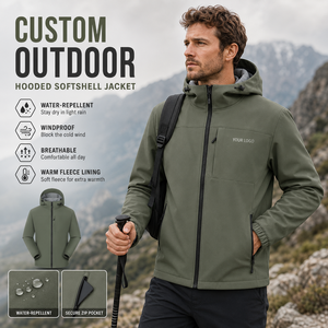 Chaqueta de Senderismo Personalizada con Capucha Ajustable, Defensa Contra la Humedad y Comodidad Térmica, Lista para Aventuras al Aire Libre - Product Image 1
