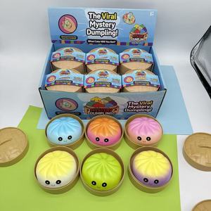 Jouet anti-stress populaire 2026 en forme de dumpling à presser, jouet sensoriel souple à remontée lente en mousse PU, balle anti-stress, jouets promotionnels - Product Image 1