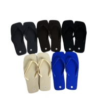 Tongs blanches en gros pour invités de mariage, sandales tongs pour femmes, chaussons d'hôtel personnalisables