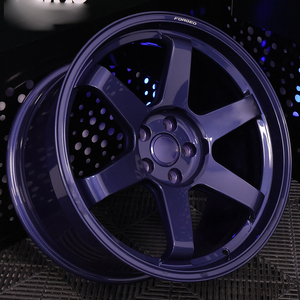 <span class=keywords><strong>ล้อ</strong></span>ฟอร์จสีน้ำเงินแบ<span class=keywords><strong>บ</strong></span>กำหนดเอง 5 ก้าน สำหรับ Audi R8 และ PORSCHE 996/997 Turbo 718 <span class=keywords><strong>TE37</strong></span> - Product Image 1