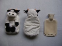 Housse de bouteille d'eau chaude en peluche en polyester imprimé léopard sur mesure Yangzhou New Sunrise, jouet en peluche