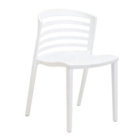 Chaise de salle à manger empilable contemporaine en plastique PP ajouré H-689 pour la maison, l'hôtel, la salle de sport, l'entrepôt, l'école, le bureau