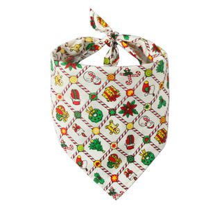 New Arrival Design Großhandel Hund Weihnachts schal Custom Printed Bandana Hund - Product Image 5