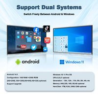 HDFocus OEM Panel Plano Interactivo de 55 65 75 85 86 98 100 110 Pulgadas con Pantalla Multitáctil Pizarra Digital Inteligente para Escuelas