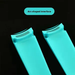 New <b>Silicone</b> <b>Waterproof</b> Watch Strap 20mm Fitted for Mo on Watches Curved End Sport Replacement Watch Band - Product Image 3