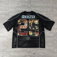 Maillot de football en polyester respirant pour homme avec logo personnalisé, t-shirt de sport de luxe avec impression sérigraphique et broderie