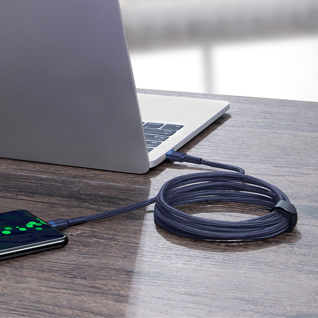 100W USB C to USB C Cable PD Fast Charging Nylon Braided Type-C Data Cord for Laptop Smartphone Tablet