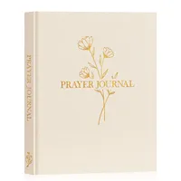 Carnet de Prières Chrétien Personnalisable en Lin à Couverture Rigide avec Reliure Spirale et Versets Bibliques – Idéal comme Cadeau