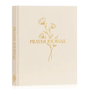 Cuaderno de Oración Cristiano Personalizado con Tapa Dura de Lino, Encuadernación en Espiral, Hojas Sueltas, Planificador con Versículo Bíblico - Regalo - Product Image 2