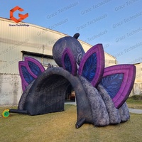 Arche Gonflable Élégante Tête Humaine pour Scène DJ, Tunnel de Festival de Musique, Décoration et Promotions de Marque