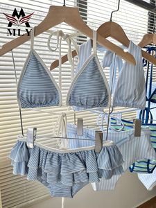 MLY Biquínis Fio Dental Bandagem Sexy Femininos com Logo Personalizado e Etiqueta Privada Moda Praia e de Banho com Estampa de Design para Mulheres - Product Image 6