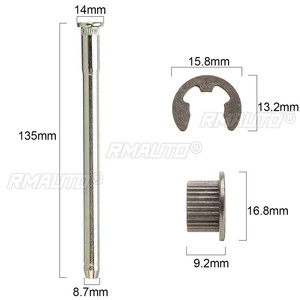 8XDoor Casing 4XRing <b>Clamp</b> <b>Car</b> Door Hinge Pins Bushing Repair Assembly Kit Set for 94-05 D22 High Strength Corrosion-Resistant - Product Image 5