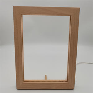 Base de luz LED de acrílico 3D de madera ovalada, redonda personalizada, para noche, señales 3D, ilusión, lámpara de noche, Base de iluminación de madera para acrílico - Product Image 1