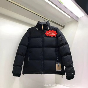 Blouson Bomber Streetwear Hiver Homme/<span class=keywords><strong>Femme</strong></span> <span class=keywords><strong>The</strong></span> <span class=keywords><strong>North</strong></span> <span class=keywords><strong>Face</strong></span> 23FW avec Grand Logo Brodé Contrastant, Duvet de Canard Blanc 700 Fill Power, Modèle Couple - Product Image 3