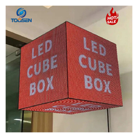 Personalizzato ad alta risoluzione P2.5 P3 P4 cubo interno Display a LED impermeabile IP65 pubblicità Multi-lato per supermercati al dettaglio