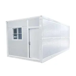 Fast 8 Hours Assembly High Quality French Windows prefab house container home Foldable Smart House