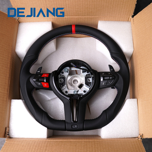 Volante Deportivo M-Sport de Cuero Completo para BMW F30 F10 F21 F22 F15 F16 F45 F32 E70 E90 X1 X2 X3 X4, Listo para Usar, con Franja Roja - Product Image 1