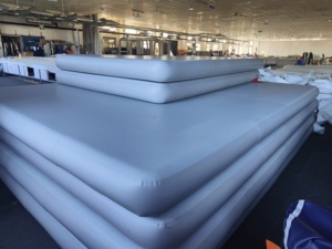 All-Season Portable Floating Island Mat New Drop Stitch Inflatable <strong>Yoga</strong> &amp; Swimming Platform Water Sports Camping Mat - Product Image 4