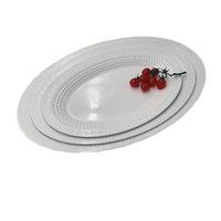 Assiette résistante aux chocs fiable, fabriquée en mélamine de qualité alimentaire, durable pour les services de restauration et les grands événements
